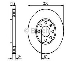 Bosch 0986478881 tarcza hamulc. opel astra g 98-04, opel astra g hatchback (f48_, f08_)