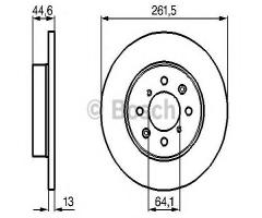 Bosch 0986478889 tarcza hamulc. rover 200-400  96-99, mg mg zr, rover cabriolet (xw)