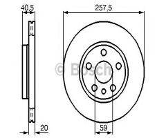 Bosch 0986478896 tarcza hamulc. fiat scudo  96-06, citroËn jumpy (u6u), fiat scudo combinato (220p)