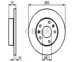 Bosch 0986478991 tarcza hamulc. landrover freelander  97-00, land rover freelander (ln)