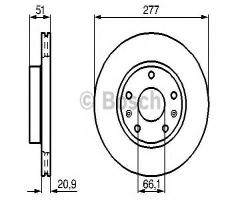 Bosch 0986478992 tarcza hamulc. landrover freelander  00-07, land rover freelander (ln)