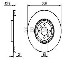 Bosch 0986479209 tarcza hamulc. renault scenic  03-09, renault scÉnic ii (jm0/1_)