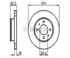 Bosch 0986479264 tarcza hamulc. hyundai atos  01- wen., hyundai atos (mx)