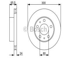 Bosch 0986479314 tarcza hamulc. fiat ducato  94- went. (18), citroËn jumper autobus