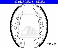 Ate 03.0137-0433 szczęki hamulcowe suzuki grand vitara 98-, suzuki grand vitara i (ft, gt)