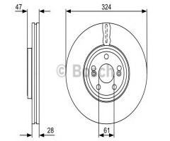 Bosch 0986479565 tarcza hamulc. renault espace iv  02-, renault vel satis (bj0_)