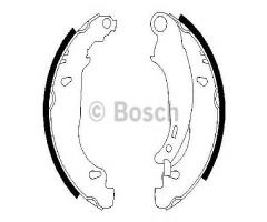 Bosch 0986487568 szczęki hamulc. peugeot 206  98- (-abs), peugeot 206+ (t3e)