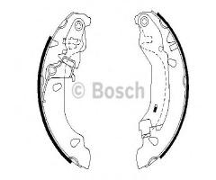 Bosch 0986487669 szczęki hamulc. fiat panda  03-, fiat panda (169)