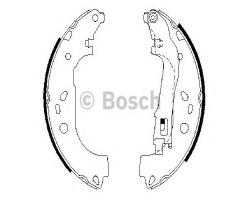 Bosch 0986487717 szczęki hamulc. fiat doblo 05-, fiat doblo nadwozie pełne / kombi (263)