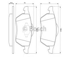 Bosch 0986494003 klocki hamulc. ford/seat/vw sharan  95-00, ford galaxy (wgr)