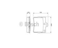 Bosch 0986494016 klocki hamulc. mercedes w202,w210 tył, chrysler crossfire