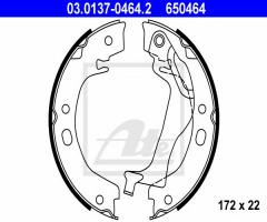 Ate 03.0137-0464 szczęki hamulcowe toyota corolla 02-06 (ręczny)