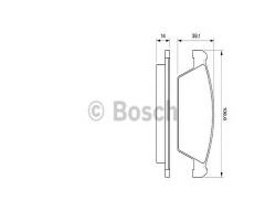 Bosch 0986494066 klocki hamulc. daewoo tico, daewoo tico (kly3)