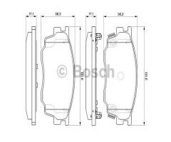 Bosch 0986494078 klocki hamulc. mazda 6  02-07 1,8 z czuj., mazda 6 hatchback (gg)