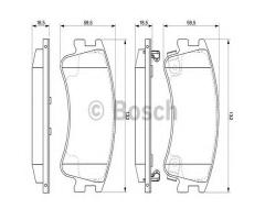 Bosch 0986494079 klocki hamulc. mazda 6  02-07, mazda 6 hatchback (gg)
