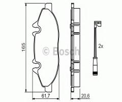 Bosch 0986494081 klocki hamulc. mercedes vito  03-, mercedes-benz viano (w639)