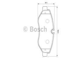 Bosch 0986494121 klocki hamulc. vw crafter  06-, mercedes-benz sprinter 3,5-t autobus (906)