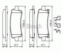 Bosch 0986494124 klocki hamulc. fiat croma  05- tył
