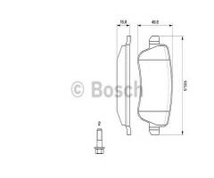 Bosch 0986494126 klocki hamulc. fiat croma  05- tył, fiat croma (194)