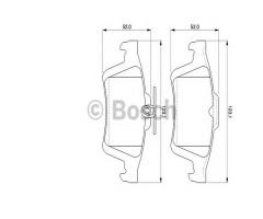 Bosch 0986494127 klocki hamulc. ford focus ii  04- tył, citroËn c5 iii (rd_), ford c-max ii