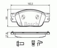 Bosch 0986494141 klocki hamulc. jaguar s-type  99-08, jaguar s-type (ccx)