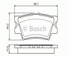 Bosch 0986494154 klocki hamulc. toyota rav 4  06- tył