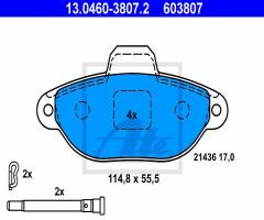 Ate 13.0460-3807 klocki hamulcowe fiat panda 03-, fiat panda (169)