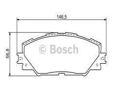 Bosch 0986494174 klocki hamulc. toyota rav 4  06-, toyota prius plus (zvw4_)