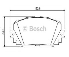 Bosch 0986494196 klocki hamulc. toyota yaris  06-, lexus ct (zwa1_)