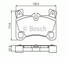 Bosch 0986494205 klocki hamulc. porsche cayenne  07- tył, audi q7 (4l), porsche cayenne (955)