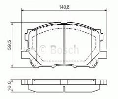 Bosch 0986494218 klocki hamulc. lexus rx300  03-, lexus rx (mhu3_, gsu3_, mcu3_)