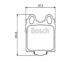 Bosch 0986494231 klocki hamulc. lexus gs300  97-05 tył, lexus gs (uzs161, jzs160)