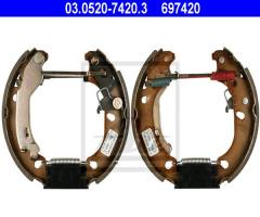 Ate 03.0520-7420 szczęki hamulcowe top kit fiat, fiat panda (169)