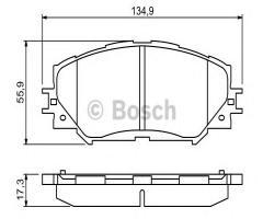 Bosch 0986494240 klocki hamulc. toyota rav 4  06- 2,2 d-4d, subaru trezia