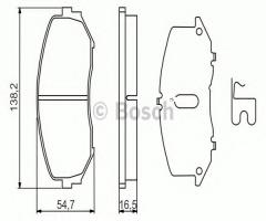 Bosch 0986494241 klocki hamulc. suzuki grand vitara  05-, suzuki grand vitara i (ft, gt)