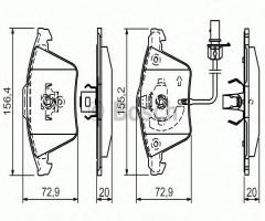 Bosch 0986494271 klocki hamulc. audi a6  04-11 z czuj., audi a8 (4e_)