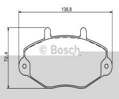 Bosch 0986494287 klocki hamulc. ford transit 15  91-00, ford transit autobus (e_ _)