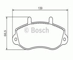 Bosch 0986494288 klocki hamulc. renault master  98-, opel movano nadwozie pełne (f9)