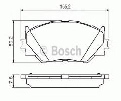 Bosch 0986494316 klocki hamulc. lexus is220d  05-, lexus is ii (gse2_, ale2_, use2_)