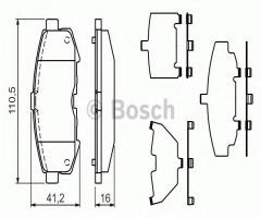 Bosch 0986494319 klocki hamulc. mazda mpv ii  03-05 tył, mazda mpv ii (lw)