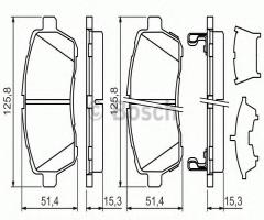 Bosch 0986494321 klocki hamulc. ford fiesta vi  08-, daihatsu sirion (m3_), subaru justy iv