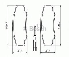 Bosch 0986494391 klocki hamulc. nissan cabstar  06- tył