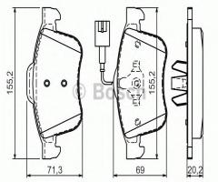 Bosch 0986494465 klocki hamulc. alfa romeo giulietta  10- przód, alfa romeo giulietta (940)