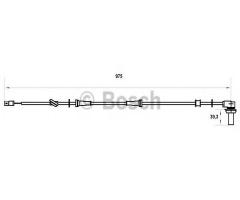Bosch 0986594005 czujnik abs audi a4  95-00 tył, audi a4 (8d2, b5)