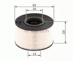 Bosch 1457431261 filtr paliwa robur 3000-3002, mercedes-benz klasa s (w108, w109)