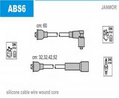 Janmor abs6 przewody wysokiego napięcia komplet vw, audi 50 (86), vw passat (32b)