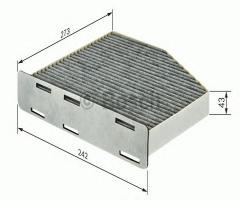 Bosch 1987432464 filtr kabinowy volvo s80 98-, volvo s80 i (ts, xy)