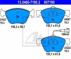 Ate 13.0460-7180 klocki hamulcowe alfa romeo 156 2,4jtd 02-05 z czuj., alfa romeo 156 (932)