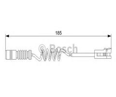 Bosch 1987473007 czujnik klock. hamulc. mercedes, mercedes-benz sprinter 2-t autobus (901, 902)