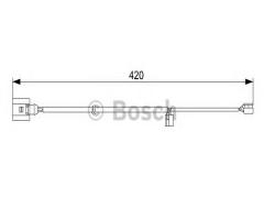 Bosch 1987473012 czujnik klock. hamulc. vw touareg 02-10 przód, audi q7 (4l), porsche cayenne (955)